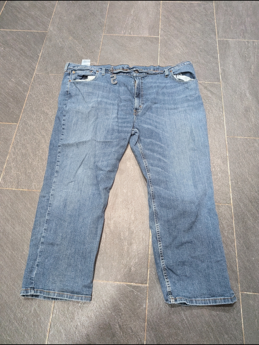 Levi's Big & Tall Men's Relaxed Light Blue Denim Jeans
